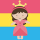 Coloring Princess Icon Image