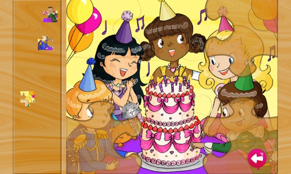 Princess Birthday Party Puzzles App Screenshot 2