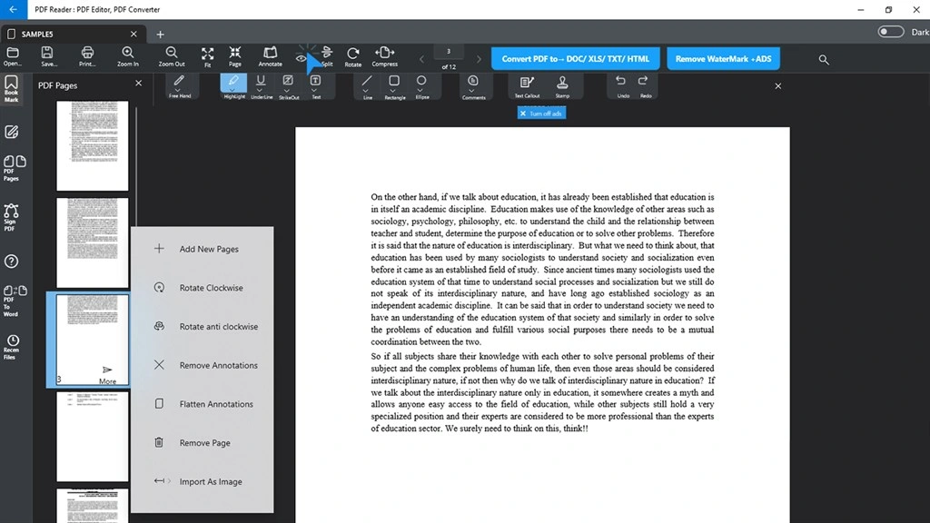 PDF Reader by WalkInApps Screenshot Image
