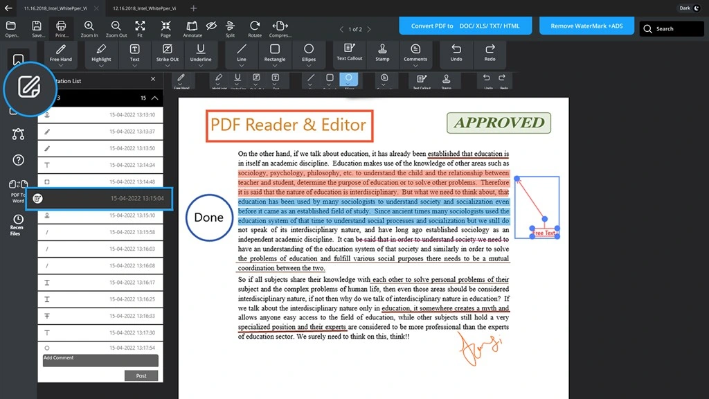PDF Reader by WalkInApps Screenshot Image #3