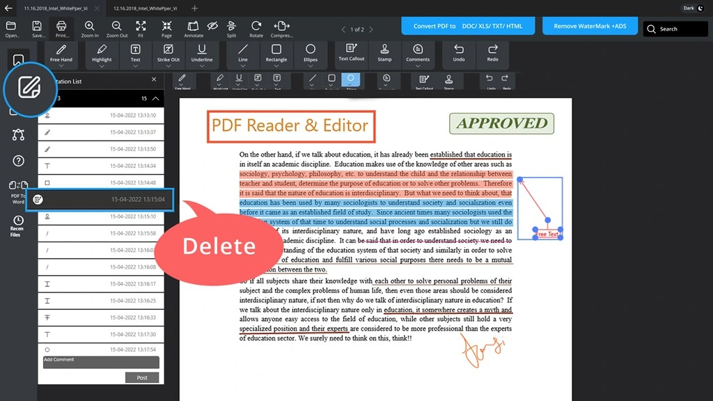 PDF Reader by WalkInApps Screenshot Image #7