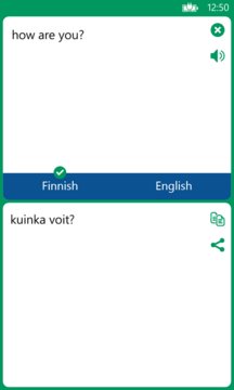 Finnish English Translator Screenshot Image