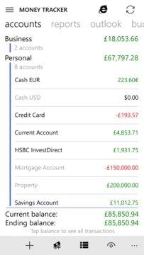 Money Tracker Pro Screenshot Image #1