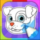 Dog Coloring Pages Icon Image