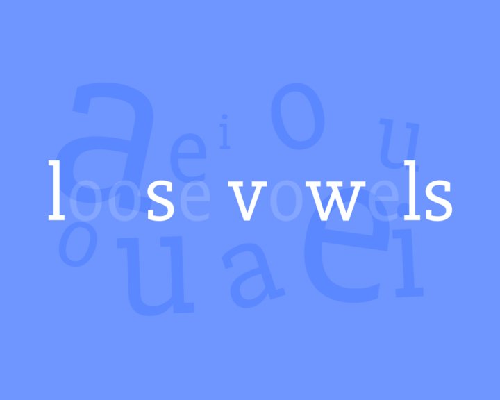 Loose Vowels Image