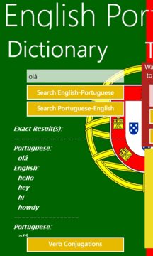 English-Portuguese Dictionary And Phrasebook App Screenshot 2
