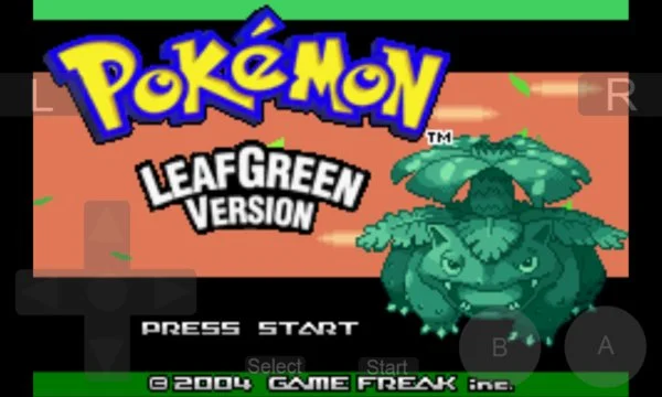 Pokemon LeafGreen Version - GBA Emulator Screenshot Image
