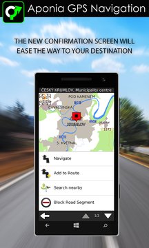 Aponia GPS Navigation Screenshot Image