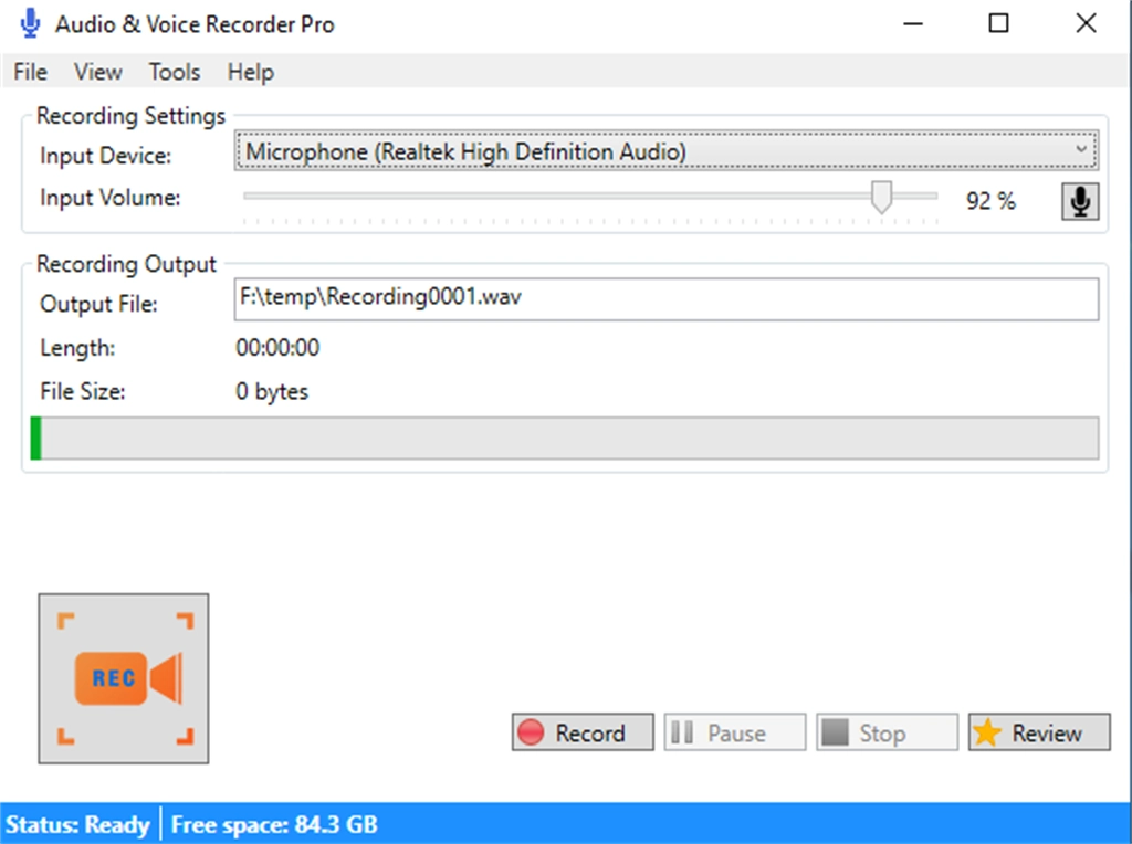 Audio Recorder & Voice Recorder Pro Screenshot Image #1