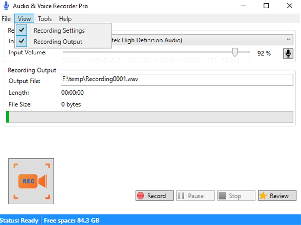 Audio Recorder & Voice Recorder Pro Screenshot Image #3