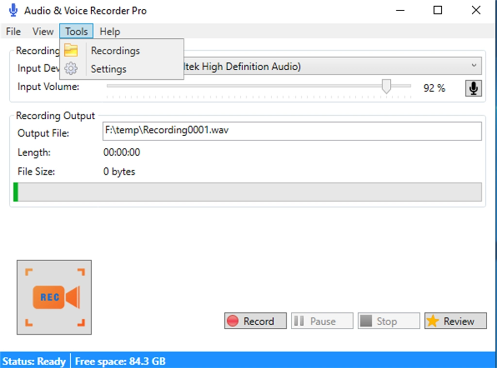 Audio Recorder & Voice Recorder Pro Screenshot Image #4