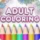 Adult Coloring Book Icon Image