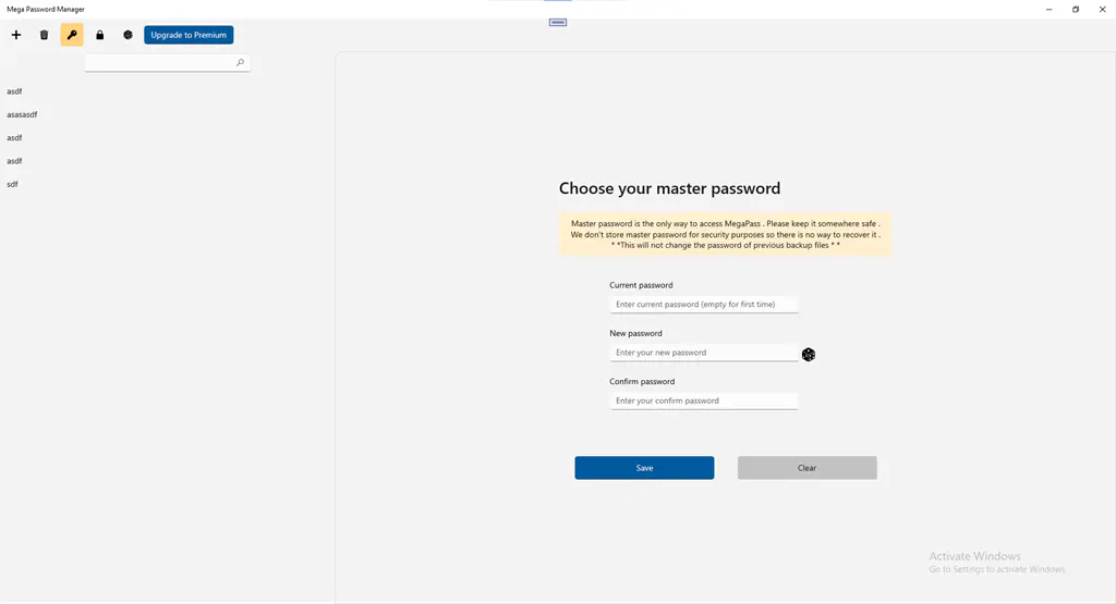 Mega Password Manager Screenshot Image #3