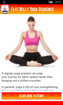 Flat Belly Yoga Sequence Screenshot Image