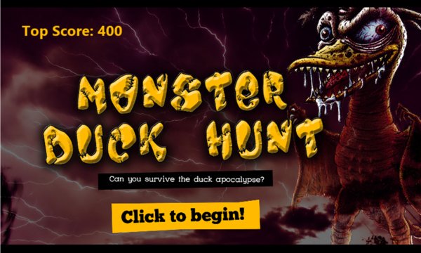 Monster Duck Hunt Screenshot Image
