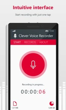 Clever Voice Recorder Screenshot Image