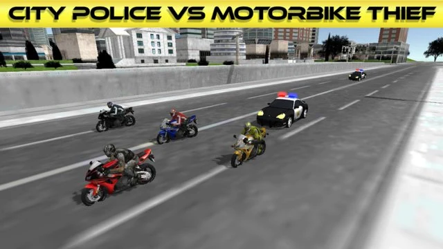 City Police Vs Motorbike Thief Screenshot Image