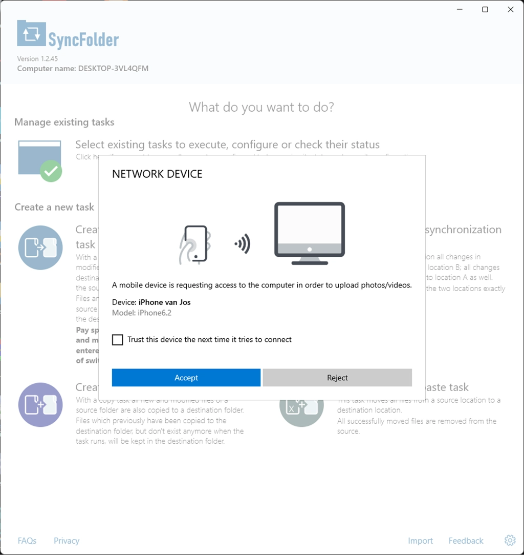 SyncFolder Screenshot Image