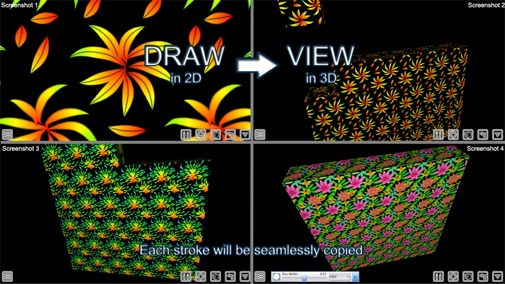 3D Seamless Canvas Screenshot Image #1