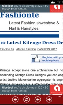 Kitenge  Fashions Screenshot Image