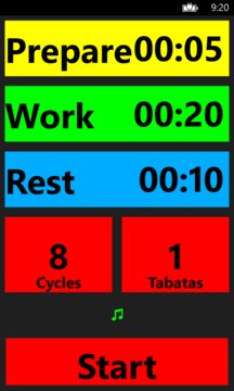 Tabata Timer Pro Screenshot Image