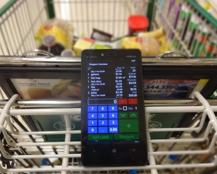 Shoppers Calculator Image