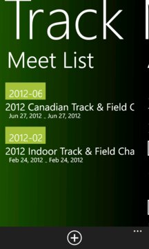 Track Meet Results Screenshot Image