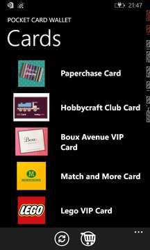 Pocket Card Wallet Screenshot Image