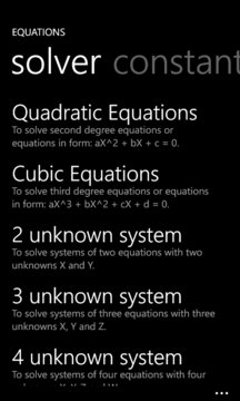 Equations Screenshot Image