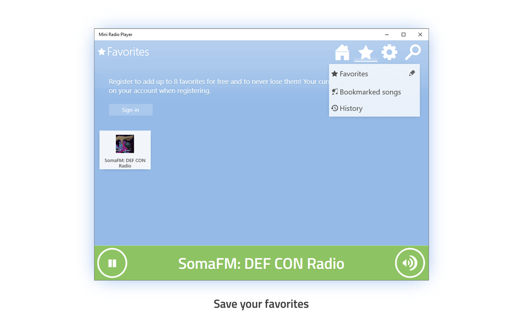 Mini Radio Player Screenshot Image #4