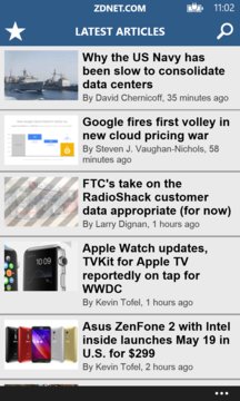 ZDNet News Screenshot Image