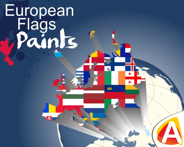 European Flags Paint Image