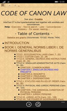 Code of Canon Law Screenshot Image