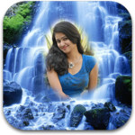 Water Fall Photo Frame Image