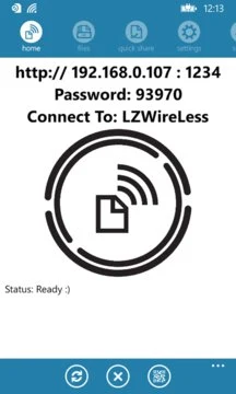 Wi-Fi File Sharer Screenshot Image