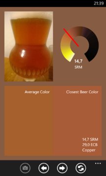 Beer Color Camera Screenshot Image