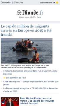 Le Monde News Screenshot Image