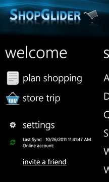 ShopGlider Shopping List Screenshot Image