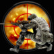 Cross Gunfire Fight Icon Image