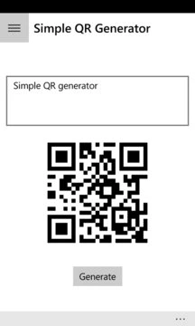 Simple QR Generator Screenshot Image