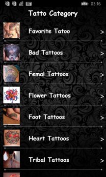 Tattoo Designs Style Screenshot Image