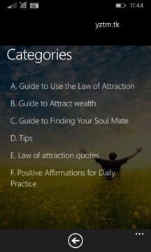 Law of Attraction Screenshot Image