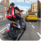 Racing Driver Motobike Icon Image