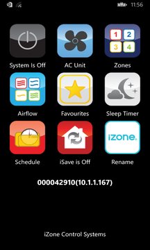iZone Controller Screenshot Image