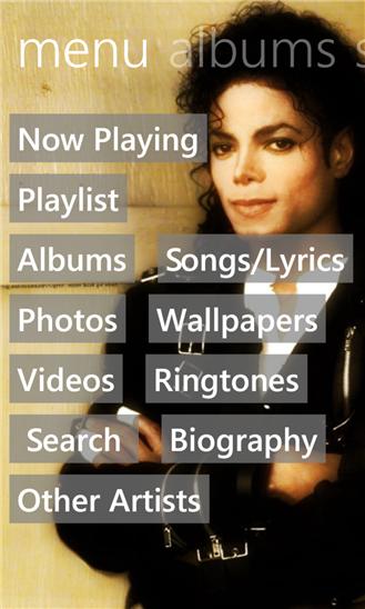 Michael Jackson Music Screenshot Image