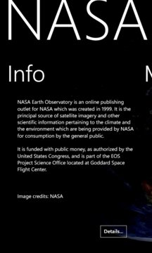 NASA Earth Observatory App Screenshot 1