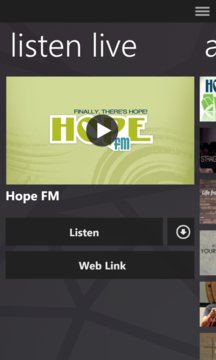 Hope FM Screenshot Image