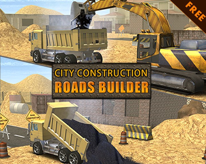 City Construction Roads Builder 3D - Excavator Sim Image