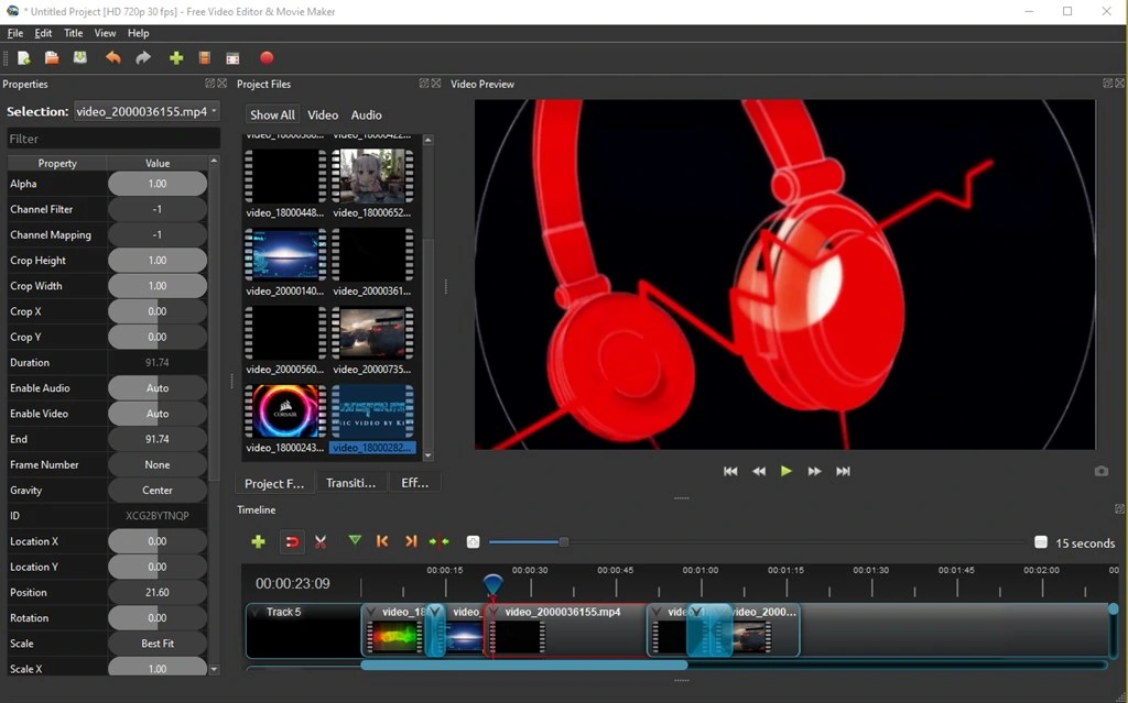 Free Video Editor & Movie Maker Screenshot Image