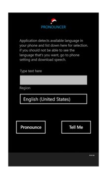 Pronouncer App Screenshot 1